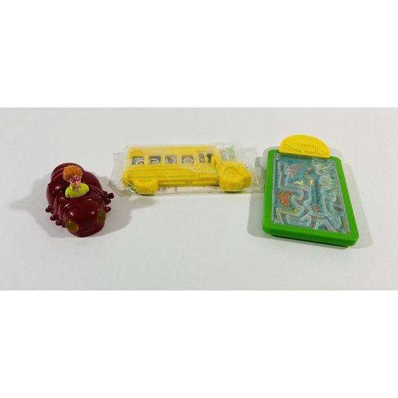 Magic School Bus McDonalds Happy Meal Kids Toys Lot Of 3 Ms Frizzle Field Trips - Picture 12 of 12
